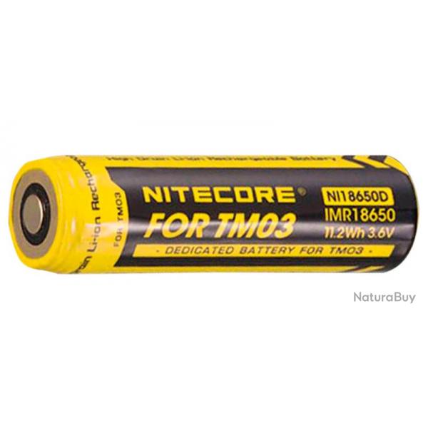Accus Li-ion 18650 pour TM03 - Nitecore