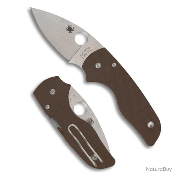 Couteau pliant Spyderco "LIL' NATIVE" G10 marron Sprint C230GPBN15V dition limite 2025