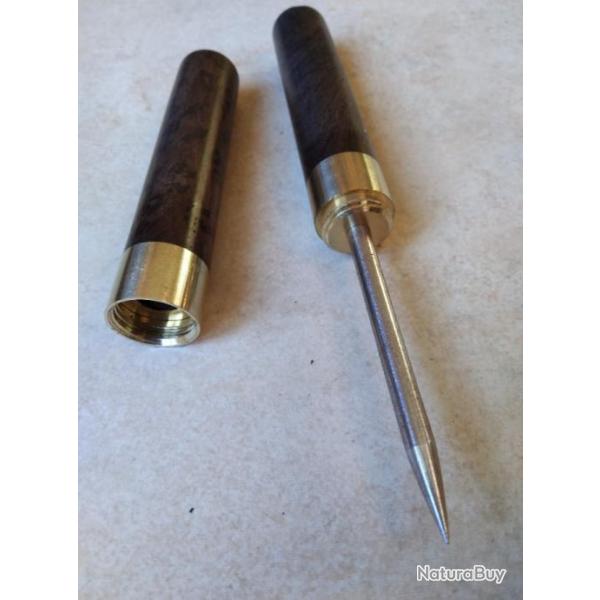 Très beau pic à glace 17cm bois marron foncé