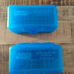 Boite de rangement MTM - RS - Cal: 222/223/300 BLK - BLEU TRANSPARENT