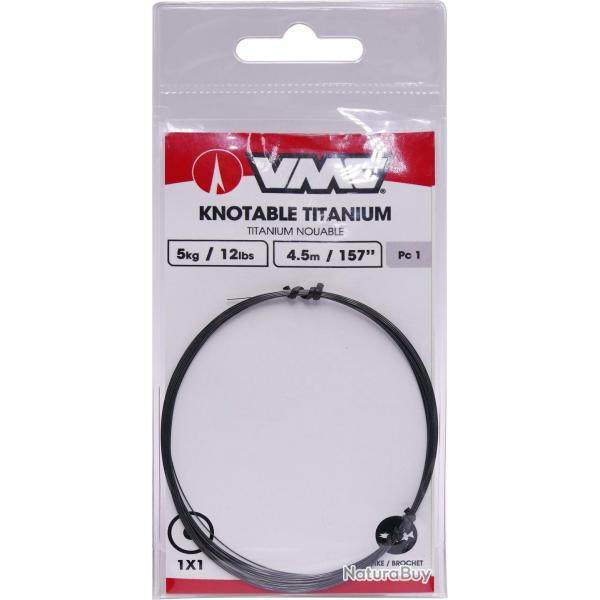 Bas de Ligne VMC Titanium Coil 1X1 0,30mm 5kg 4,5m