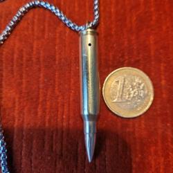 pendentif 60 cm véritable balle neutralisée