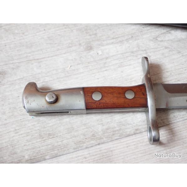 653295 Baionnette Suisse pour fusil Rubin Schmidt Mdle K11 ou K31. Mdle 1918.