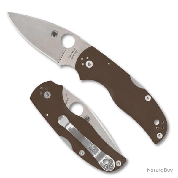 Couteau pliant Spyderco Native 5 G10 marron Sprint Run 2025 C41GPBN15V5