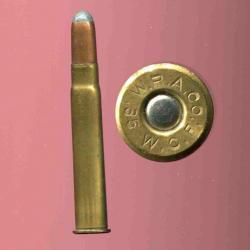 .35 WCF Winchester - ancien marquage : W.R.A.Co. 35 W.C.F. - balle cuivre étamé pointe plomb