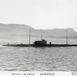 CPA - Marine de Guerre - " SIRENE  "  Sous-Marin  N°4144