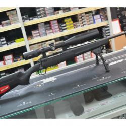 ENSEMBLE SAVAGE AXIS XP CALIBRE 243W +LUNETTE HAXKE ENDURANCE 6-24X50 + BIPIED ETAT PROCHE DU NEUF