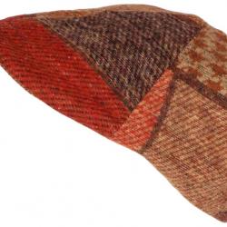 Béret Casquette Plate Orange Patchwork en Laine Style Anglais Landwel Taille unique Orange
