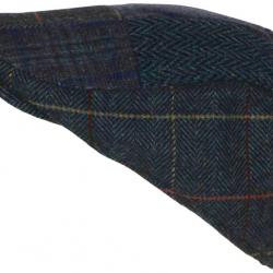 Béret Casquette Patchwork Bleue et Noire en Laine Style Anglais Uxwel Taille unique Bleu