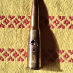 Munition Française neutralisée WWI 8mm Lebel, balle D, Fabrication REMINGTON.