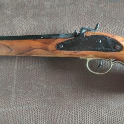 Pistolet ancien décoratif en bois et métal - réplique d'arme ancienne