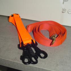 coupleur triple neuf 25 cm +laisse 150 cm .