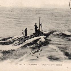 CPA - Marine de Guerre -  LE " Gymnote  " Torpilleur  Sous-Marin  N°4148