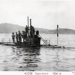 CPA - Marine de Guerre -  Sous-Marin " ALOSE  " 1904-14 N°4149