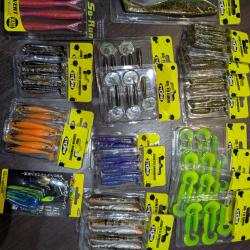 Lot 306 /gros lot , Leurres Souple STORM /  FISH AND FISHING. "Plus de 90 leurres !!