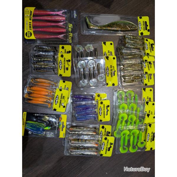 Lot 306 /gros lot , Leurres Souple STORM /  FISH AND FISHING. "Plus de 90 leurres !!