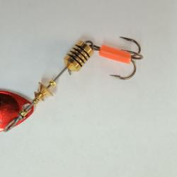 Cuiller Mepps Aglia Platinium Argent Rouge n1 3,5g