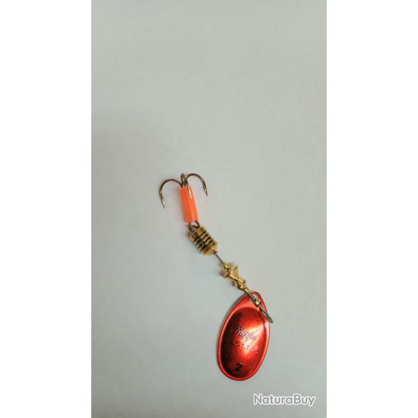 Cuiller Mepps Aglia Platinium Argent Rouge n2 4,5g