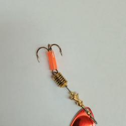 Cuiller Mepps Aglia Platinium Argent Rouge n3 6,5g