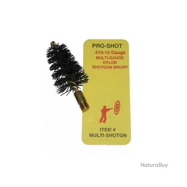 Ecouvillon nylon PRO-SHOT tige laiton pour cal.12