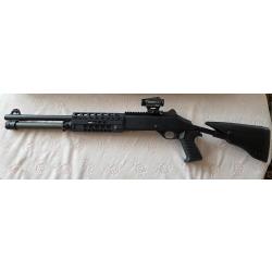 Fusil M4A1 Cal. 12 Canon 47Cm Crosse Télescopique 7+1 Coups + Point rouge SIG SAUER ROMEO 4H circle