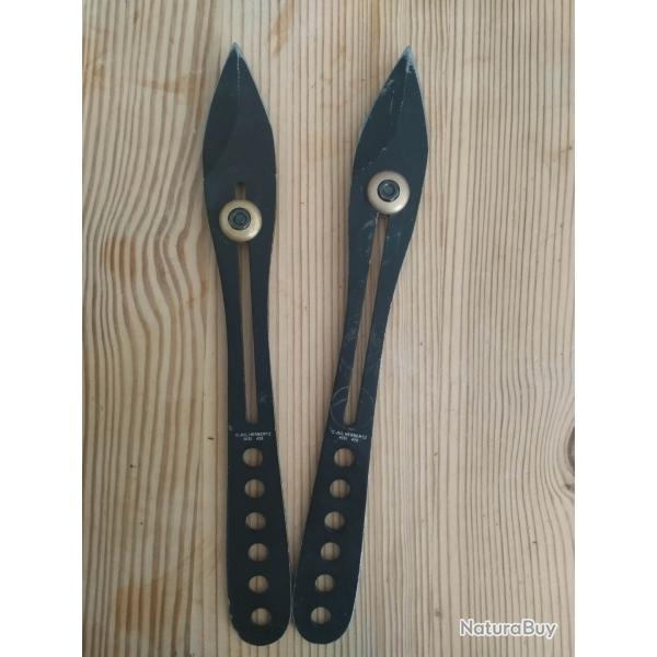 Couteaux de lancer rglables