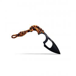 COUTEAU DE SURVIE KRILL WILDSTEER PARACORDE FLAMME LAME EVIDÉE