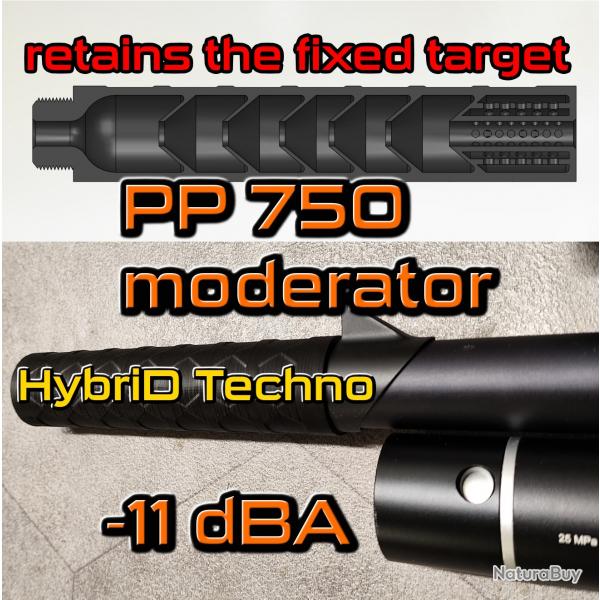 reducteur de son silencieux pp 750 artemis snowpeak pp750