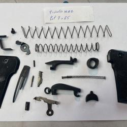 Lot pièces détachées Mécanique Armurerie Pour arme * pistolet MAB cal 7x65*  encheres
