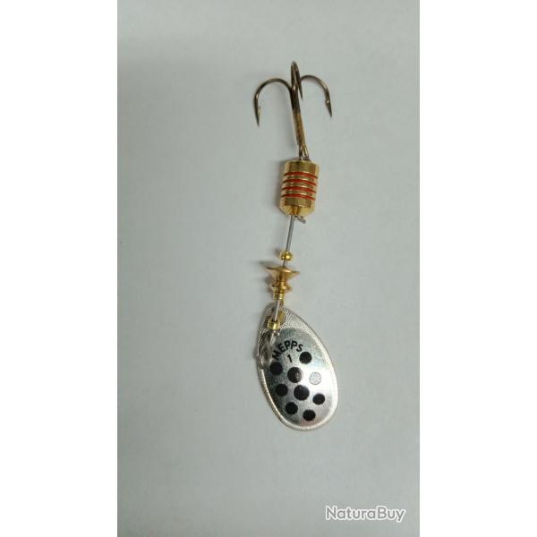 Cuiller Mepps Aglia Argent Points Noirs n1 3,5g