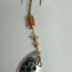 Cuiller Mepps Aglia Argent Points Noirs n2 4,5g