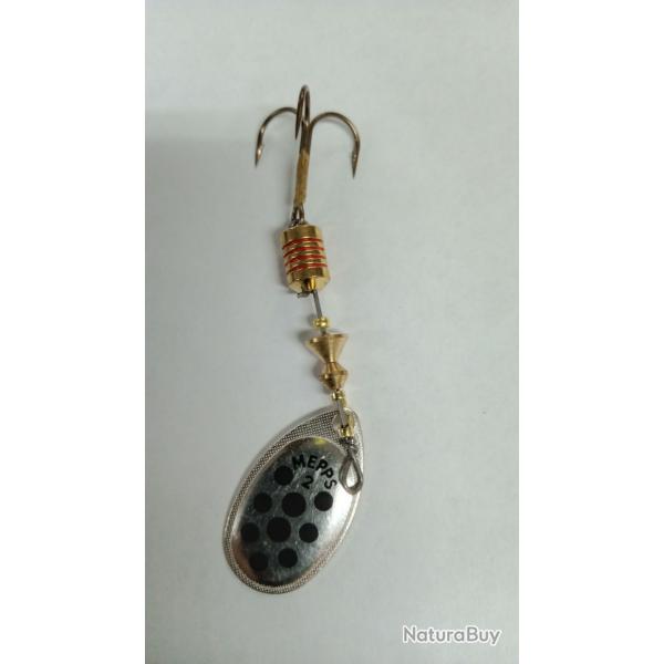 Cuiller Mepps Aglia Argent Points Noirs n2 4,5g