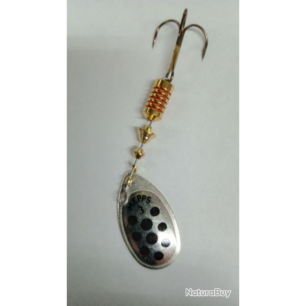 Cuiller Mepps Aglia Argent Points Noirs n3 6,5g