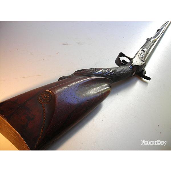 Ancien et beau fusil Ligeois   amorce et poudre noire