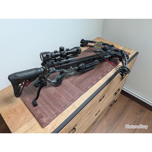 Arbalte  poulies Tactical Barnett TS380 380 fps 200 lbs avec bandoir  manivelle neuve + 12 fleche