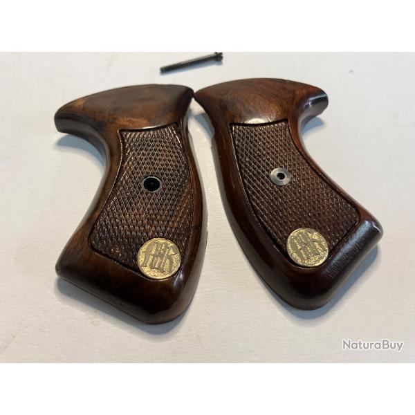 Poigne d'origine en bois pour MANURHIN MR73