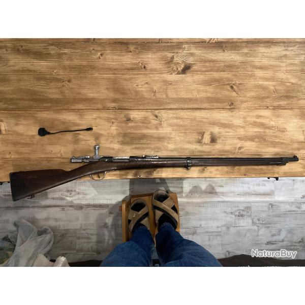 Fusil GRAS modle 1874 transform en 22 lr monocoup