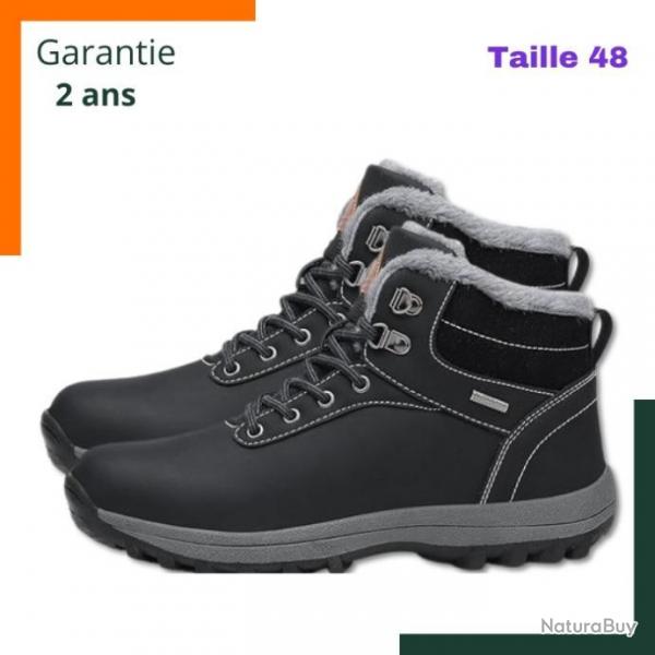 Chaussures de randonne taille 48 - Impermable - Chaude - Noir