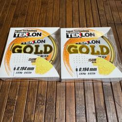 LOT DE DEUX FILS NYLON TEKLON GOLD ADVANCED 150M JAPAN  0,172mm