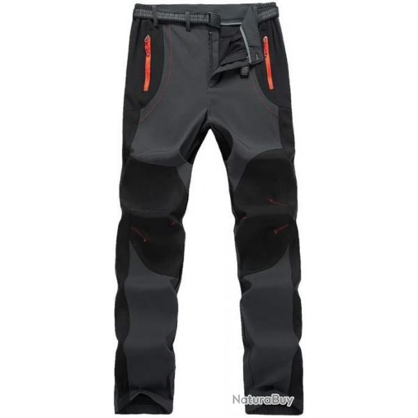 Pantalon de randonne impermable - Gris et noir - Pantalon de Chasse - Livraison rapide