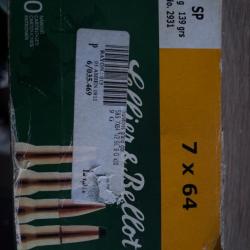 Balle sellier & bellot 7x64 139gr