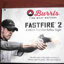 Point rouge Burris Fastfire 2 et adaptation sur CZ Shadow1