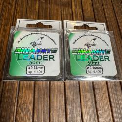 LOT DE DEUX FIL PÊCHE Artico DINAMITE LEADER - 50mtr 0,14mm