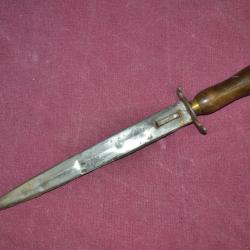 couteau de tranchée Trusson complet avec fourreau et sa garde poilu guerre 14-18