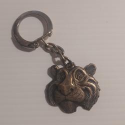 ANCIEN PORTE-CLÉS ESSO TIGRE EN MÉTAL