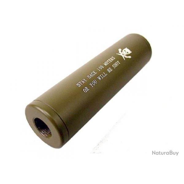 Silencieux 100x30mm Stubby Killer Bronze (Apple Airsoft)