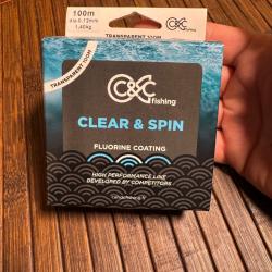 C&C FISHINGNylon C&C Fishing Clear & Spin Transparent 100 m / 0,12 mm