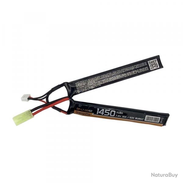 Batterie LiPo 7,4v Double 1450 mAh G2 Tamiya (Dragon Pro)