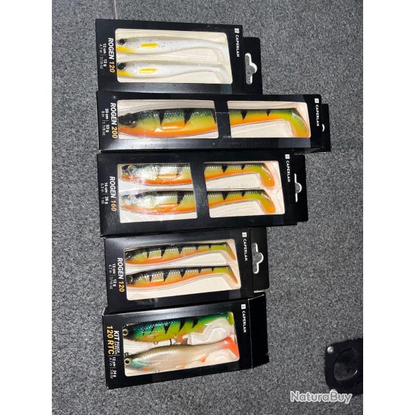 Lot leurre Shad ROGEN neufs