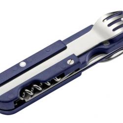 Couteau Bivouac Multifonction - Made in France Bleu Marine